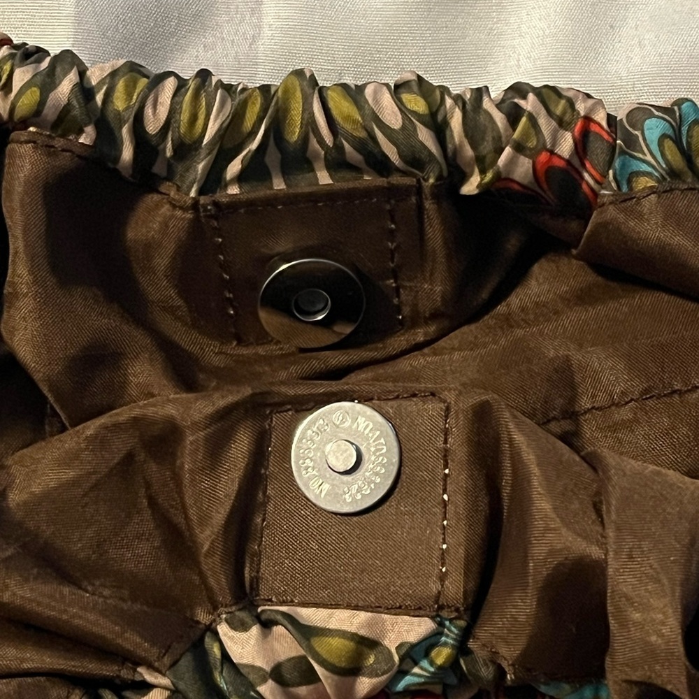 Brown and Multicolor Patterned Bag, Boho Vibes, EUC - Picture 3 of 3